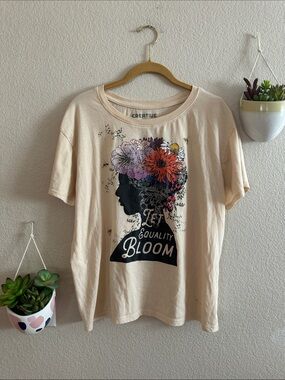 Creative Action Network Floral Womens Rights Let Equality Bloom Tee XL